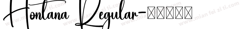 Hontana Regular字体转换